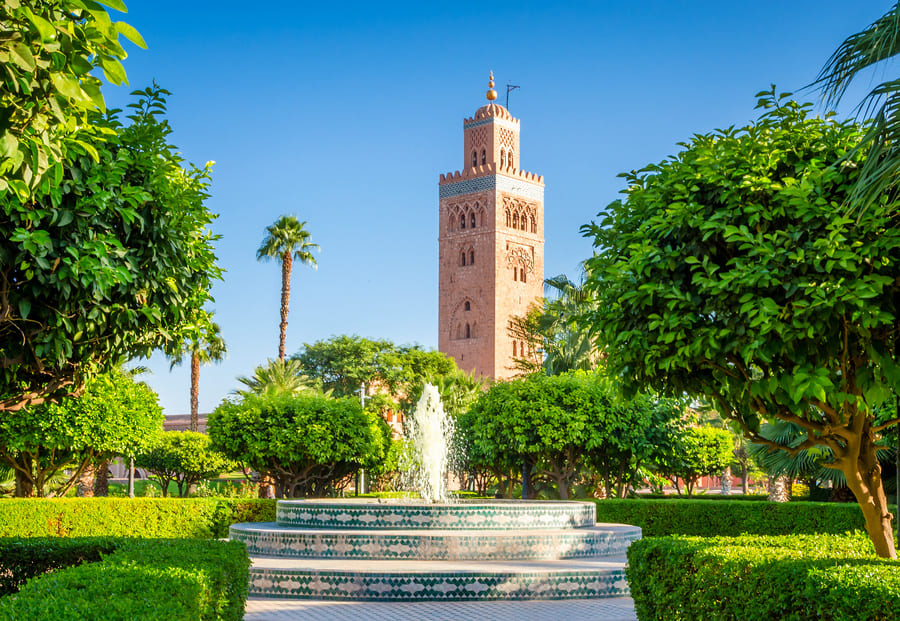 Mosque Koutoubia in Marrakech