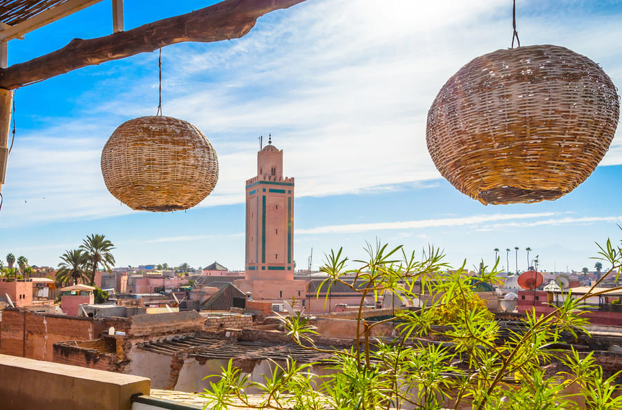 Panoramic view in Marrakech